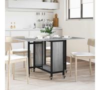 vidaXL Mesa de comedor plegable con ruedas 130 x 80 x 76,5 cm acero PB