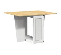 vidaXL Mesa de comedor plegable Mariposa Corona – madera de pino blanco