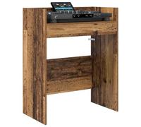 vidaXL Mesa de DJ Madera Envejecida 102 x 45 x 102 cm