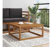 vidaXL Mesa de exterior Natural 79 x 79 x 37 cm