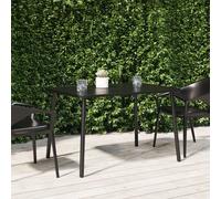 vidaXL Mesa de jardín acero gris antracita 110x80x71 cm