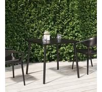 vidaXL Mesa de jardín acero gris antracita 80x80x71 cm