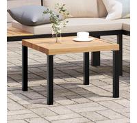vidaXL Mesa de jardín acero recubrimiento en polvo negro 55x55x39,5 cm