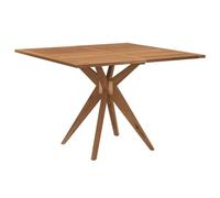 vidaXL Mesa de jardín Cuadrada Madera Maciza de Acacia 110x110x75 cm, Mesa de Exterior, Muebles de jardín, Muebles de Patio, Mesa de Patio