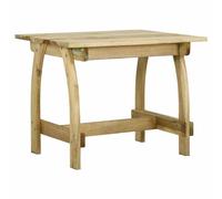 vidaXL Mesa de jardín de madera de pino impregnada 110x74x75 cm