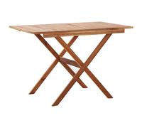 vidaXL Mesa de jardín de madera maciza de acacia 110x67x74 cm