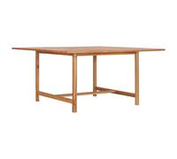 vidaXL Mesa de jardín de madera maciza de teca 150x150x76 cm