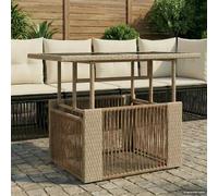 vidaXL Mesa de jardín elevable Beige 100 x 55 x 37 cm