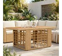 vidaXL Mesa de jardín elevable Natural 100 x 55 x 37 cm