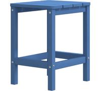 vidaXL Mesa de jardín estilo Adirondack, color azul marino, 38x38x46 cm, fabricada en HDPE