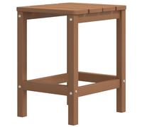 vidaXL Mesa de jardín estilo Adirondack, color marrón, 38x38x46 cm, fabricada en HDPE