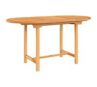 vidaXL Mesa de jardín extensible – Madera maciza de teca 110–160×80×75 cm