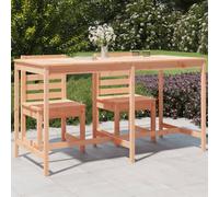 vidaXL Mesa de jardín madera maciza de abeto Douglas 203,5x90x110 cm
