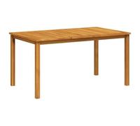 vidaXL Mesa de comedor de jardín rectangular madera maciza de acacia 150x90x74 cm