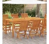 vidaXL Mesa de jardín madera maciza de acacia en dimensiones 85 x 85 x 74 cm/110 x 55 x 75 cm/150 x 90 x 74 cm y más | estructura resistente ideal para salón dormitorio o estudio