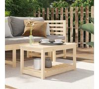vidaXL: Mesa de jardín de 82,5 x 50,5 x 45 cm, fabricada en madera maciza de pino