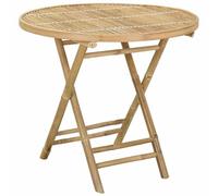 Mesa de Jardín Natural 80 x 70 cm Bambú