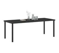 vidaXL Mesa de jardín Moderna para patio - Negro 200 x 80 x 73 cm Metal