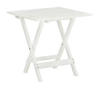 vidaXL Mesa terraza bistró Madera Maciza de Acacia Blanco 46x46x47 cm