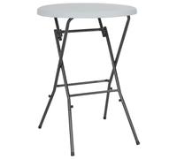 vidaXL Mesa de jardín plegable HDPE blanca 80x110 cm