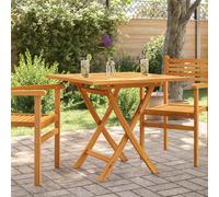 vidaXL Mesa de jardín plegable madera de teca maciza 85x85x76 cm
