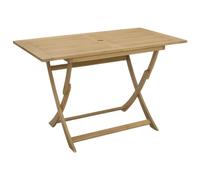 vidaXL Mesa de Jardín Plegable, Mesa de Comedor, Mesa Rectangular Exterior, Mueble para Jardín Patio Balcón, Madera Maciza de Acacia