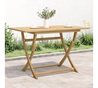 vidaXL Mesa de jardín plegable madera maciza de acacia 120x70x75 cm