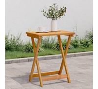 vidaXL Mesa de jardín plegable madera maciza de acacia 50x36x60 cm