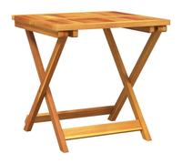 vidaXL Mesa de jardín Plegable Madera Maciza de Acacia 50x50x50 cm, Mesa, Mesa de Patio, Mesa de Picnic, Mesa de Exterior, Mesa Plegable