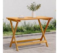 vidaXL Mesa de jardín plegable madera maciza de acacia 90x52,5x65 cm