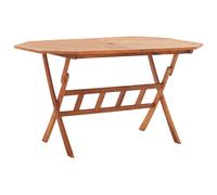 vidaXL Mesa de jardín plegable madera maciza de acacia en dimensiones 135x85x75 cm/110x75 cm/60x75 cm y más | estructura resistente ideal para salón dormitorio o estudio