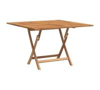 vidaXL Mesa de jardín plegable madera maciza de teca 110x110x75 cm cuadrado/octágono