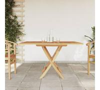 vidaXL Mesa de jardín plegable madera maciza de teca 110x110x75 cm en forma Cuadrado/Octágono | estructura resistente ideal para salón dormitorio o estudio