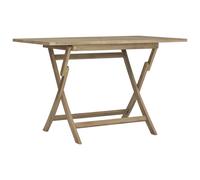 vidaXL Mesa de jardín plegable Madera maciza de teca 120x70x75 cm