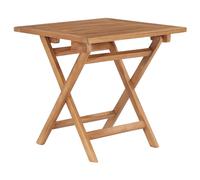 vidaXL Mesa de jardín plegable madera maciza de teca 45x45x45 cm