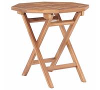 vidaXL Mesa de jardín plegable madera maciza de teca 45x45x45 cm
