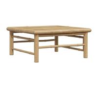 vidaXL Mesa de Jardín Taburete Comedor Cocina Patio Terraza Balcón Camping Mobiliario Muebles Soporte Exterior Duradera de Bambú 65x65x30 cm