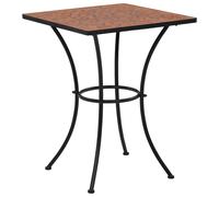 vidaXL Mesa de mosaico para cafetería cerámica terracota 60 cm