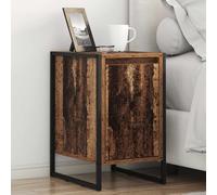 vidaXL Mesa de Noche 2 uds. Madera Vieja 39,5 x 30 x 50 cm