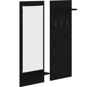 vidaXL Mesa de noche de pared, soporte para montaje en pared, color , aspecto de roble