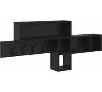 vidaXL Mesa de noche de pared, soporte para montaje en pared, color , aspecto de roble