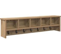 vidaXL Mesa de noche de pared, soporte para pared, roble artesanal