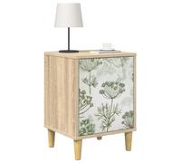 vidaXL Mesa de Noche Gotha Roble Sonoma 36 x 33 x 50 cm