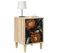 vidaXL Mesa de Noche LOCHEM 2 uds. Roble Sonoma 36 x 33 x 50 cm