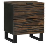 vidaXL Mesa de noche Nogal 40 x 33 x 46 cm Madera de ingeniería