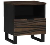 vidaXL Mesa de noche Nogal 40 x 33 x 46 cm Madera de ingeniería