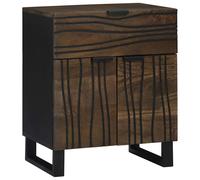 vidaXL Mesa de noche Nogal 50 x 33 x 60 cm Madera de ingeniería