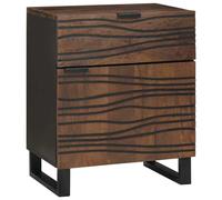 vidaXL Mesa de noche Nogal 50 x 33 x 60 cm Madera de ingeniería