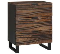 vidaXL Mesa de noche Nogal 50 x 33 x 62 cm Madera de ingeniería