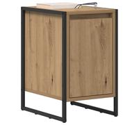 vidaXL Mesa de Noche Roble Artisan 39,5 x 30 x 50 cm